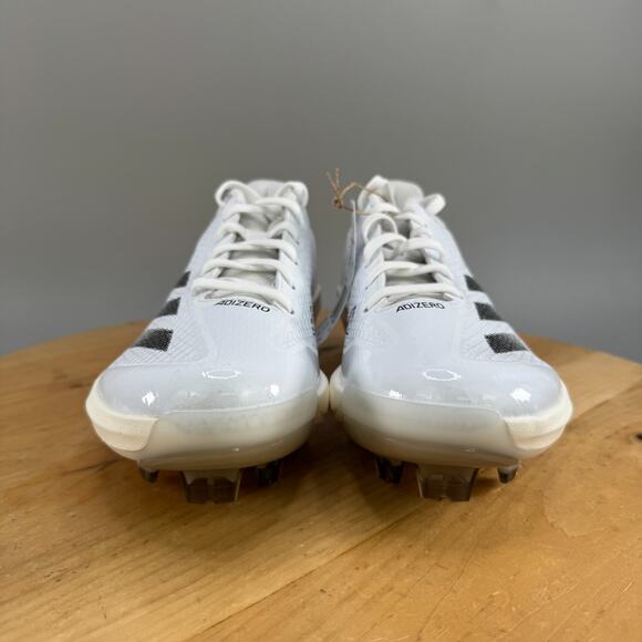 Adidas Adizero Electric TPU Men's Size 10.5 White Black Baseball Cleats IF8491 - Picture 2 of 8